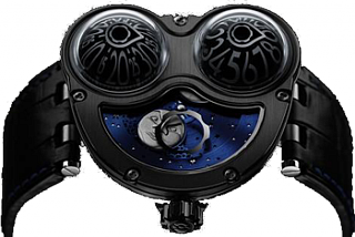 Review MB F HM3 34.BTL.B MoonMachine dark blue sky replica watch - Click Image to Close